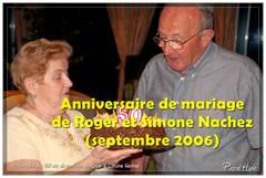 Anniversaire de mariage de Roger et Simone Nachez (septembre 2006)