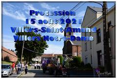 La fanfare à la procession du 15 août 2021 à Villers Saint-Amand