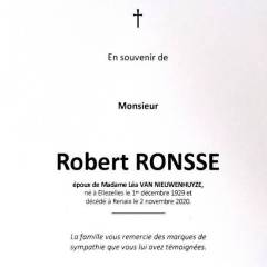 Enterrement Robert Ronsse